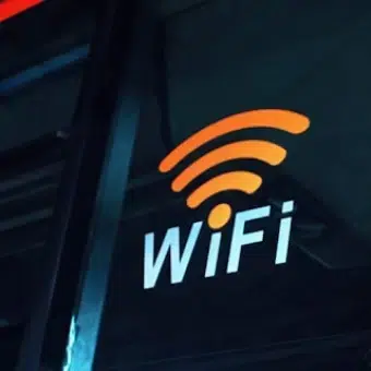 Immagine WiFi con icona arancione